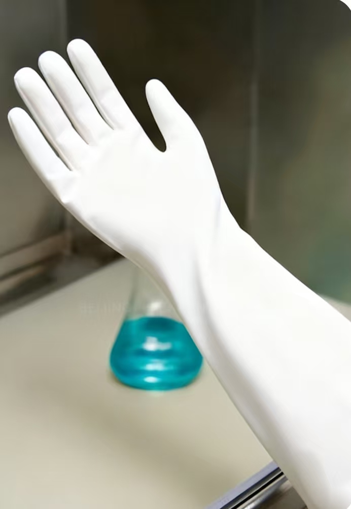 Long Arm Industrial Nitrile Gloves/Biosafety Long Nitrile Gloves | Chemical Resistant Laboratory Protection - Image 2
